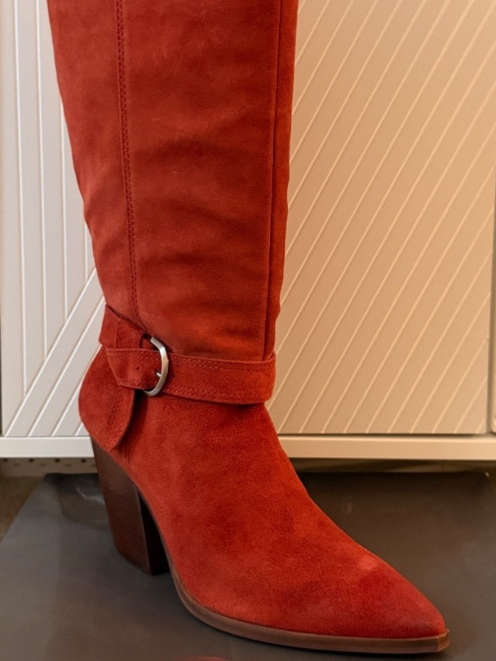 NEW Vince Camuto Women's Grathlyn Ketchup Knee High Boot Size: 9.5M